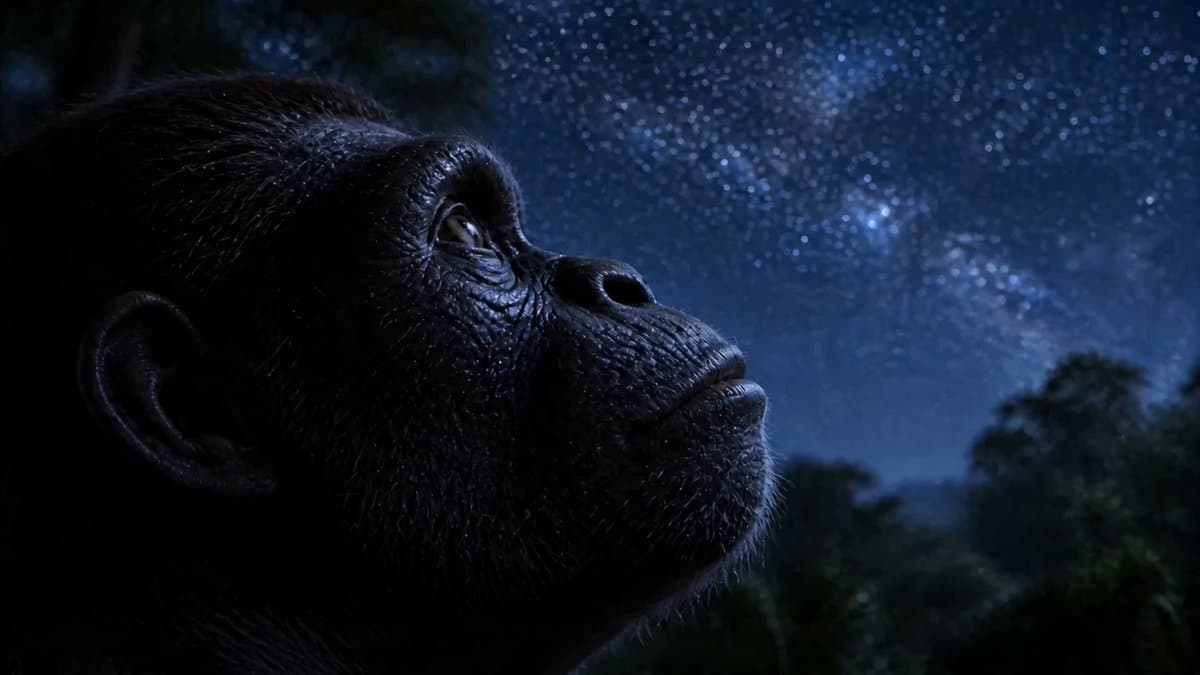 Ape to Human Evolution Space Transition