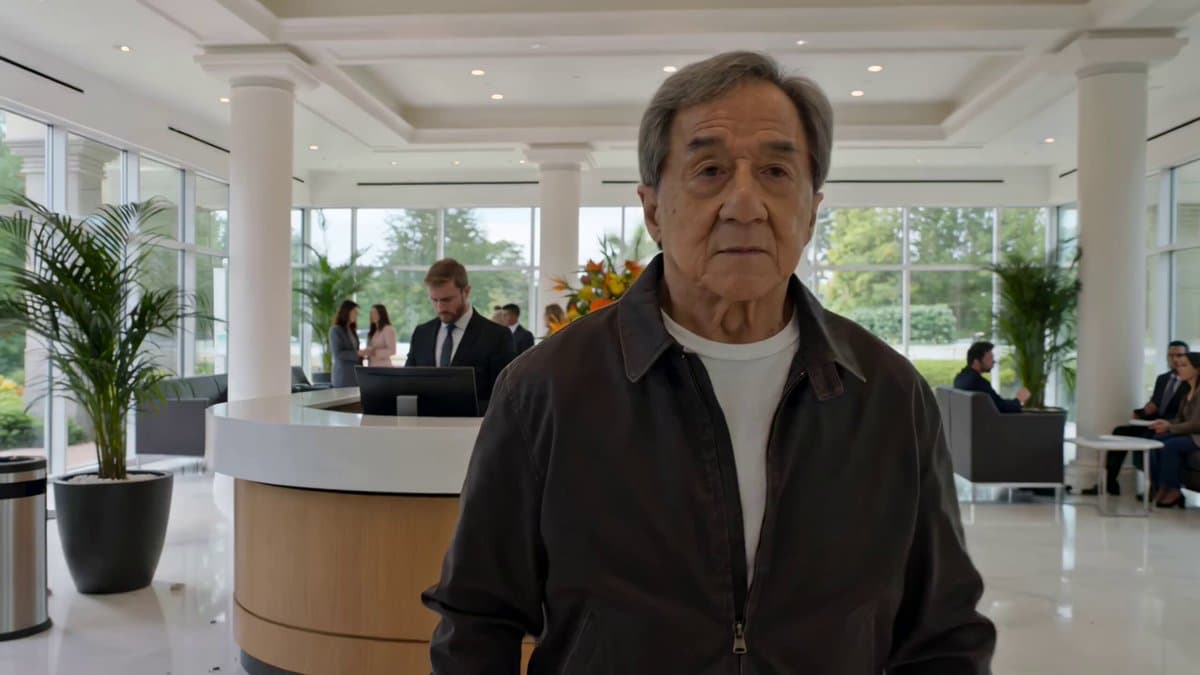 Action Comedy: Old Master in Hotel Lobby