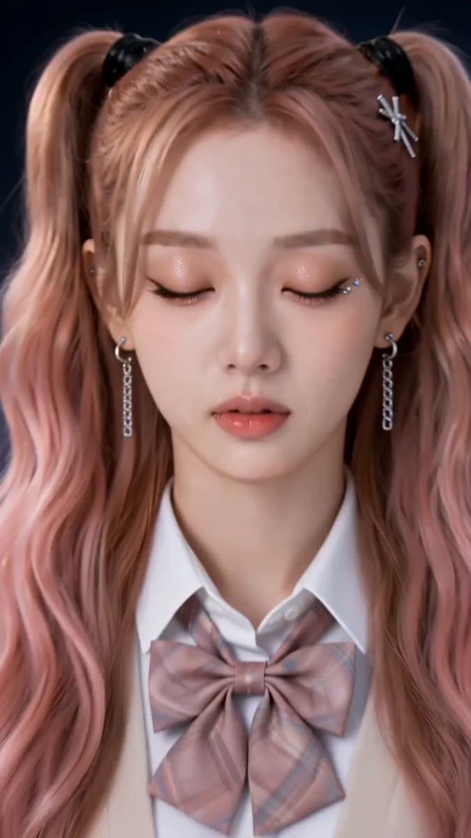 School Uniform to Starry Gown Dissolve Transition