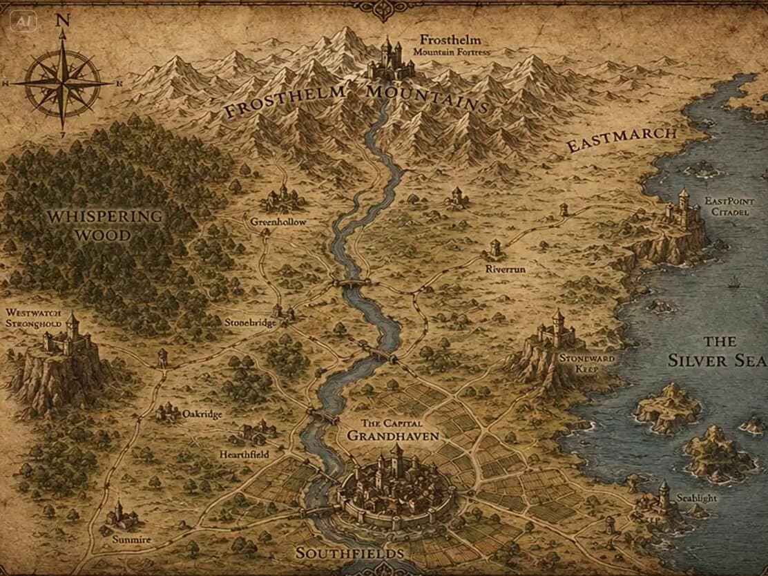 Fantasy Map Reality Transformation