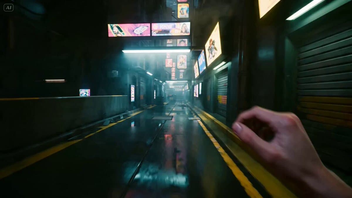 Hyper-realistic Cyberpunk POV Action Sequence