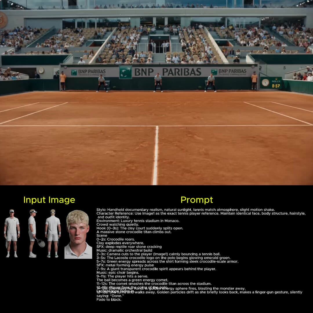 Lacoste Surreal Tennis Match