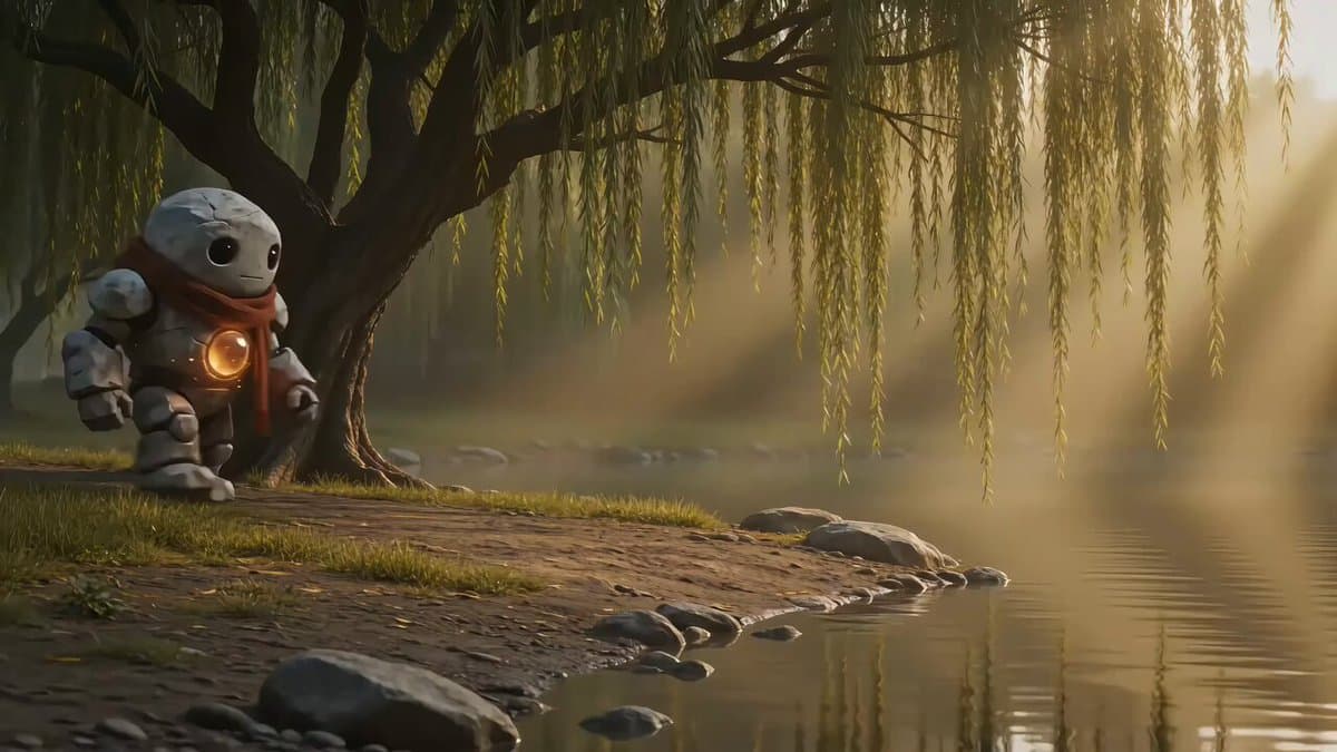Dark Fantasy Golem and Fairy Cinematic Sequence