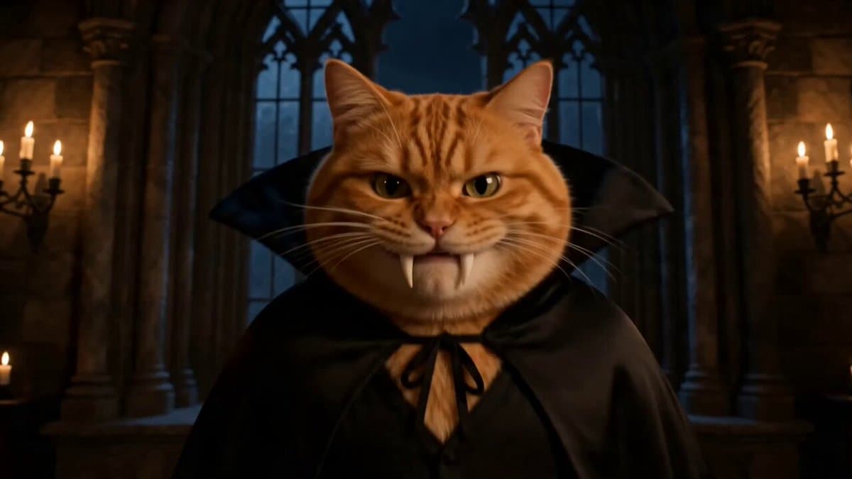Vampire Cat Dark Comedy Sequence