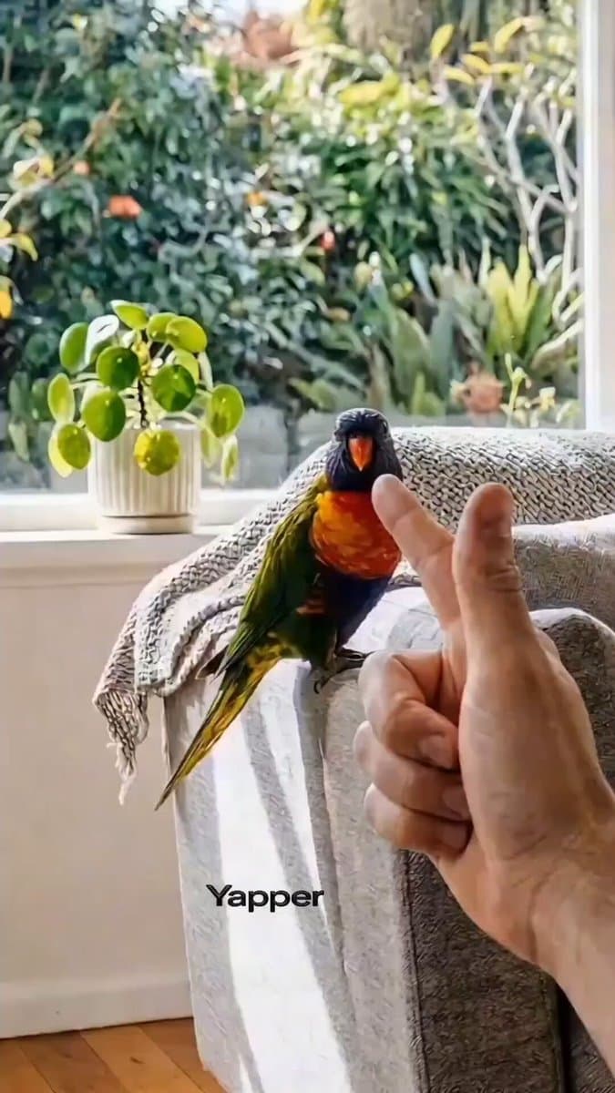 Rainbow Lorikeet Home Video Prompt for Seedance 2.0