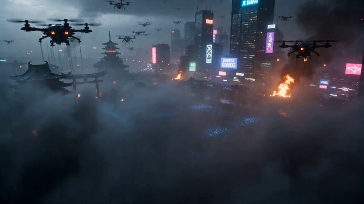 Cyberpunk Samurai Battle Video Prompt