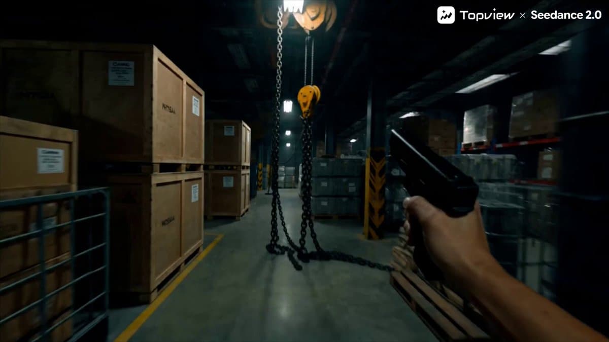 First-Person Shooter POV Scene