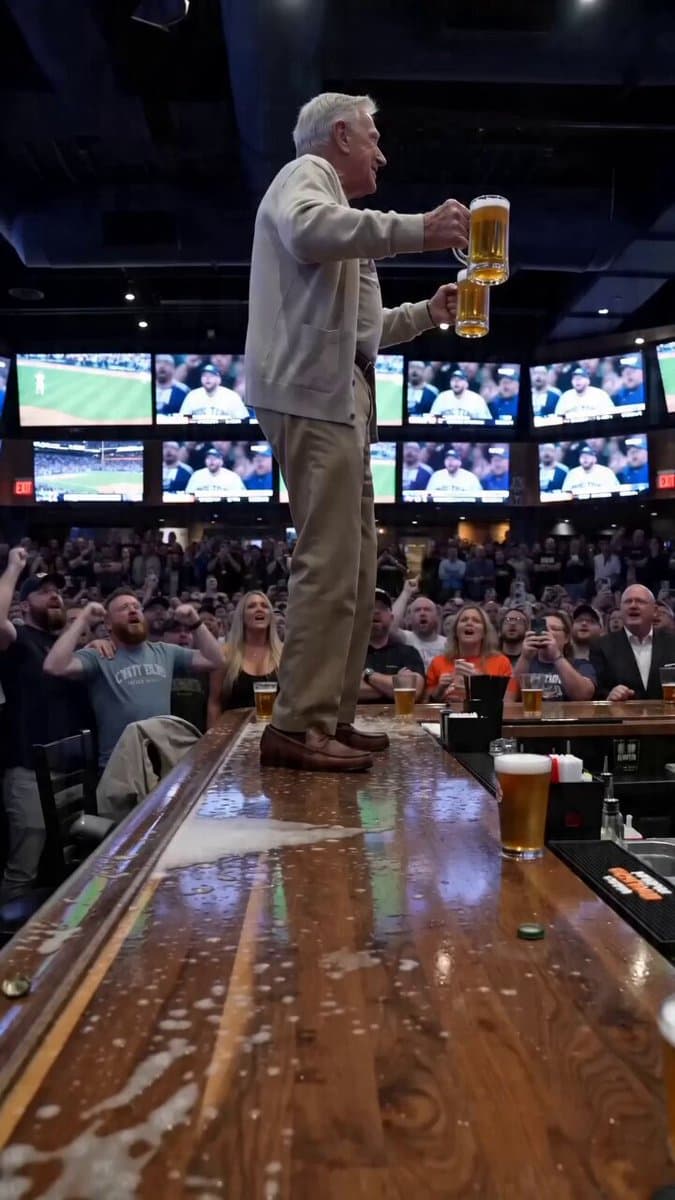 Packed Sports Bar Phone Camera Aesthetic