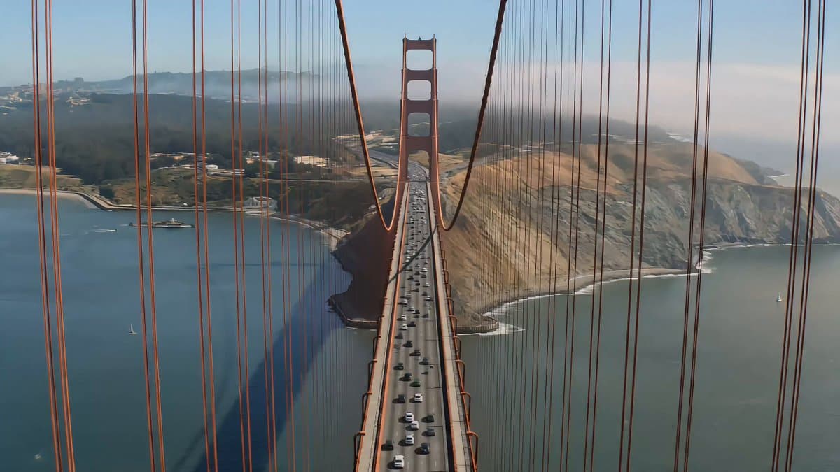 Suspension Bridge Collapse Cinematic Chase
