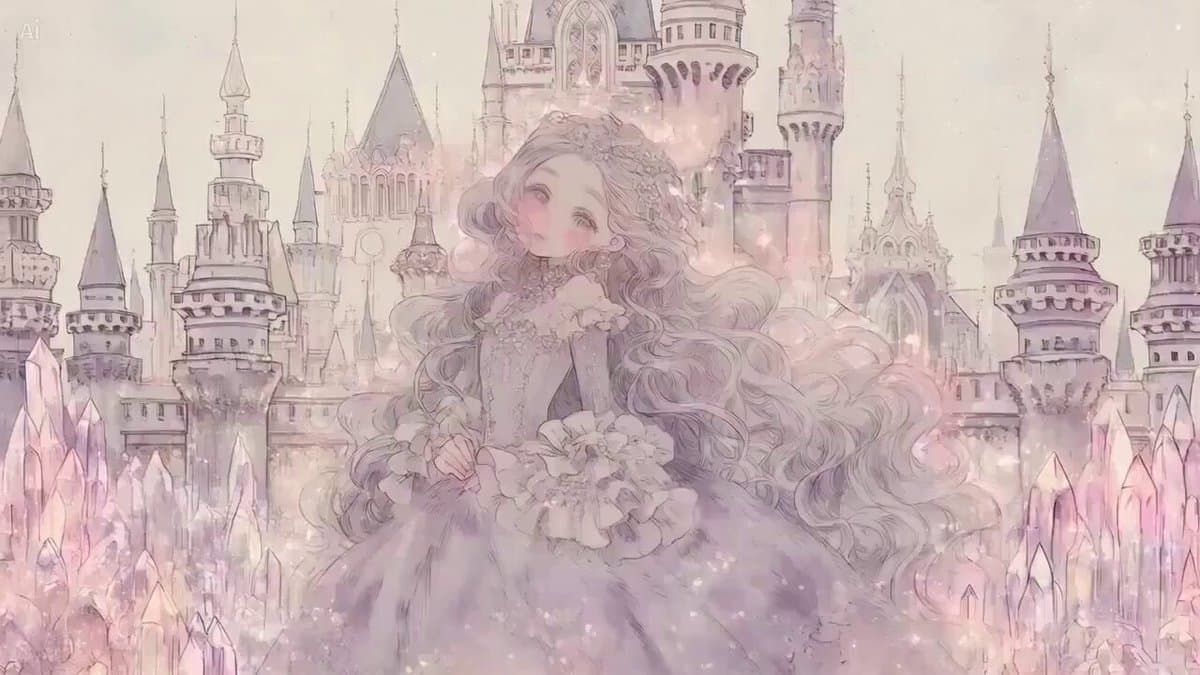 Fantasy Princess Castle Scene