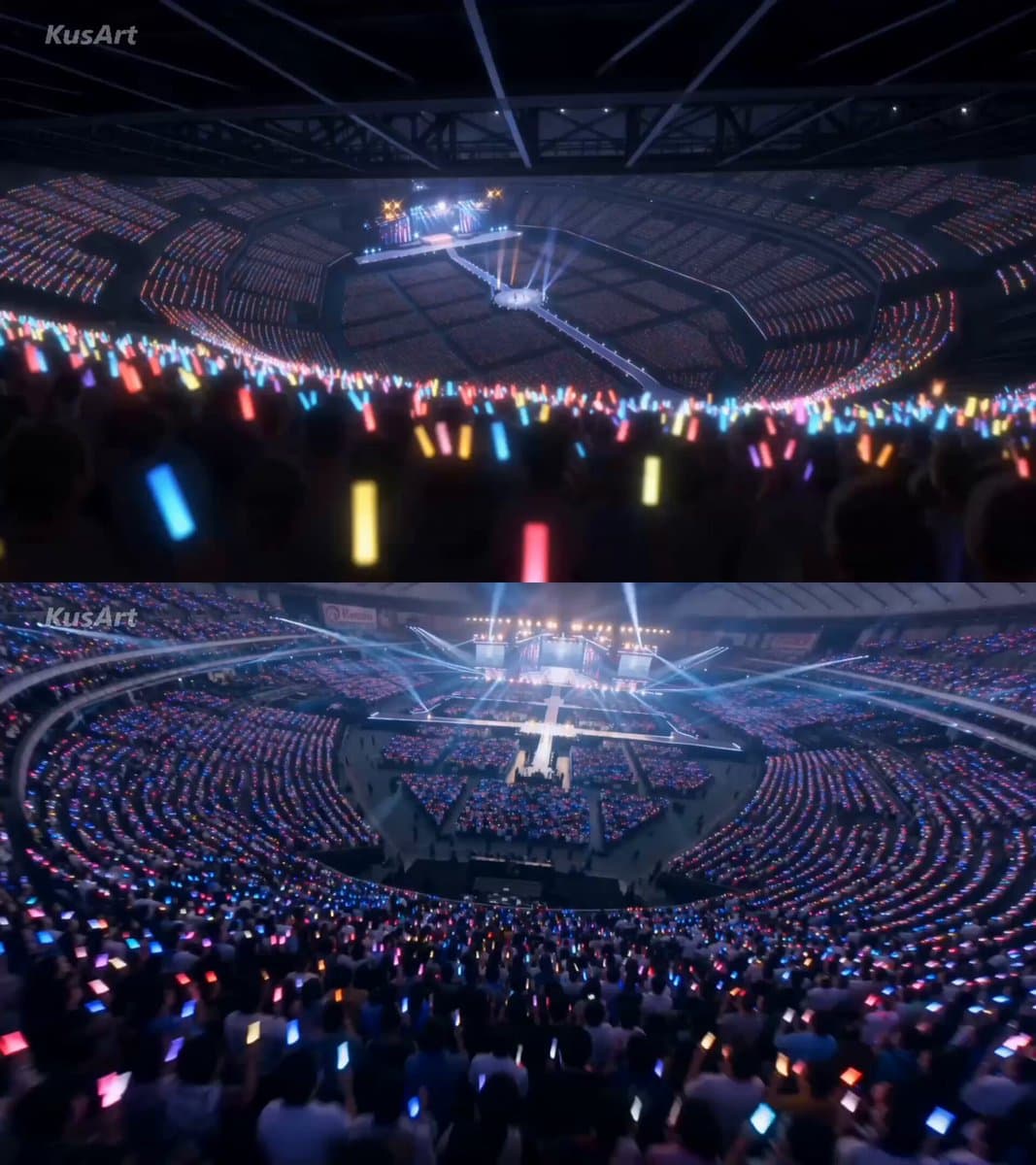 Twin Idol Anime Concert Drone Footage