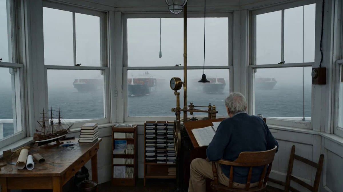 Maine Lighthouse Keeper Character Study