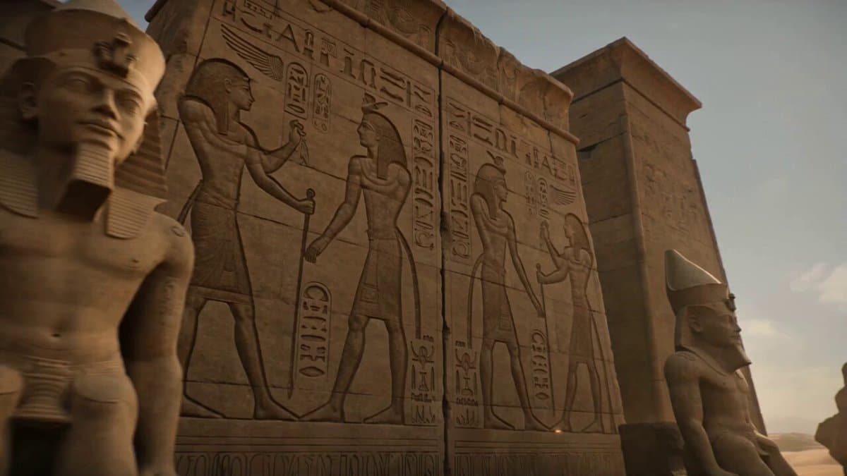 Pharaonic Pylon Gate Animation