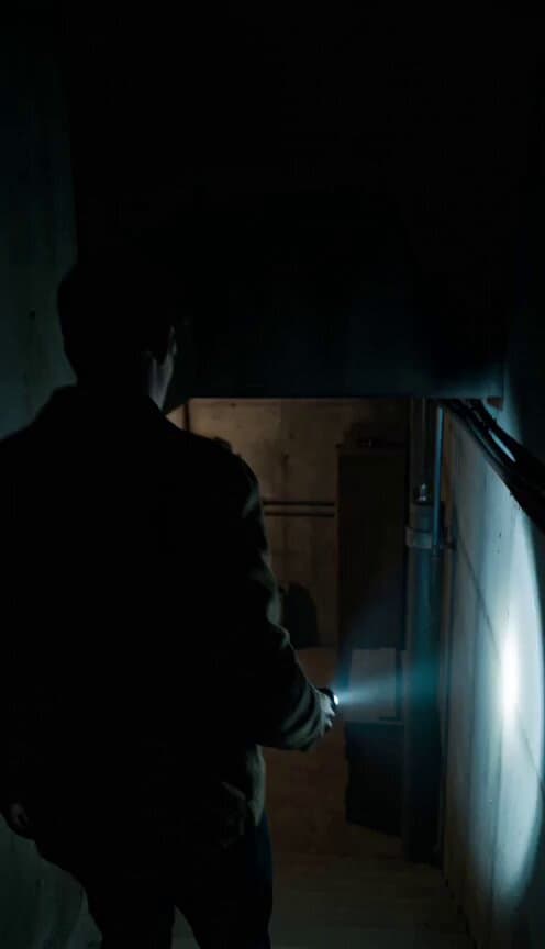 Dark Supernatural Horror Basement Scene