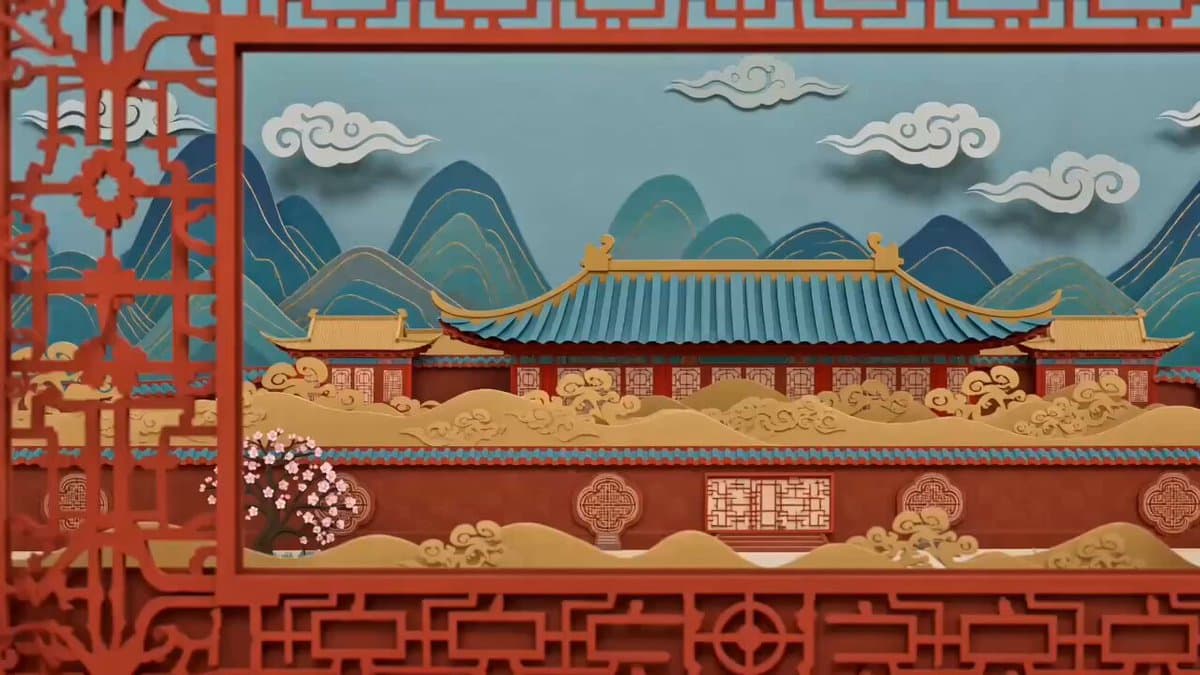 Chinese Paper-Cut Animation Style Video Prompt