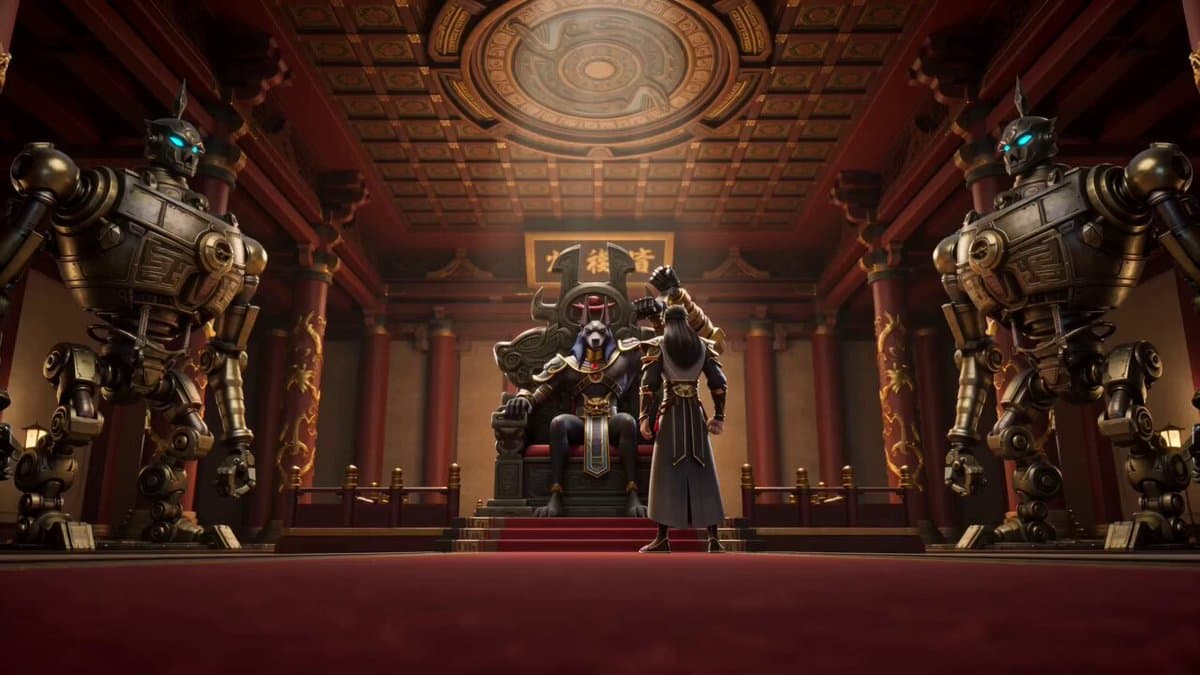 Anubis Tickle Scene
