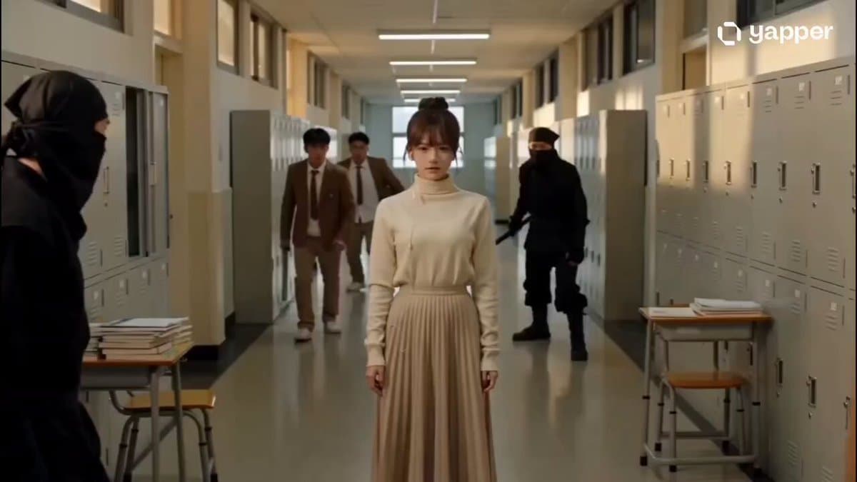 Telekinetic Corridor Action Scene