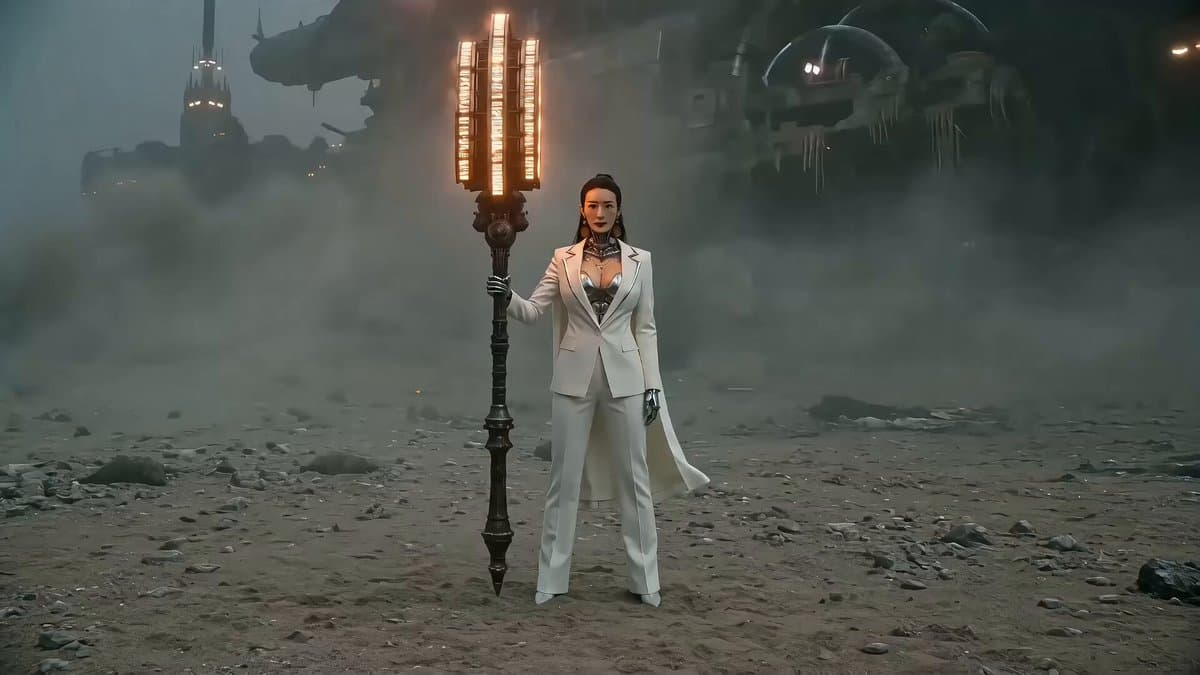 Seedance 2.0 Prompt: Gothic Mech Battle on a Desolate Beach