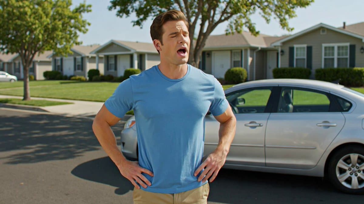 Man Deciding to Wash Car Prompt