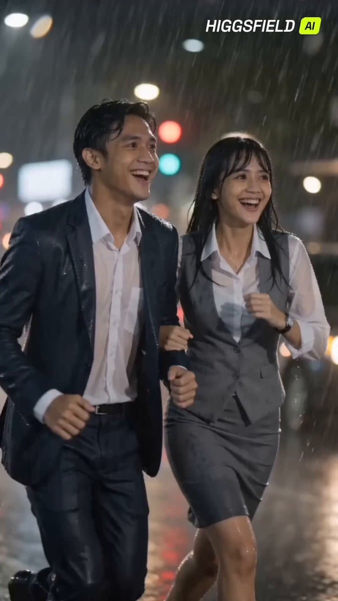 90s Indonesian Drama Rain Scene