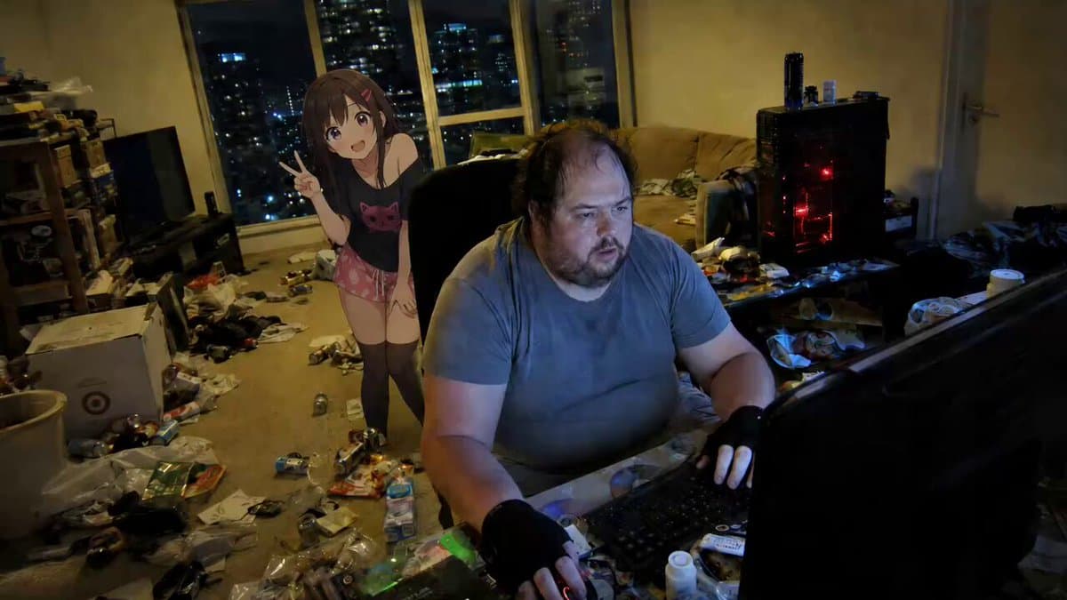 Anime Girl Cheering Gamer