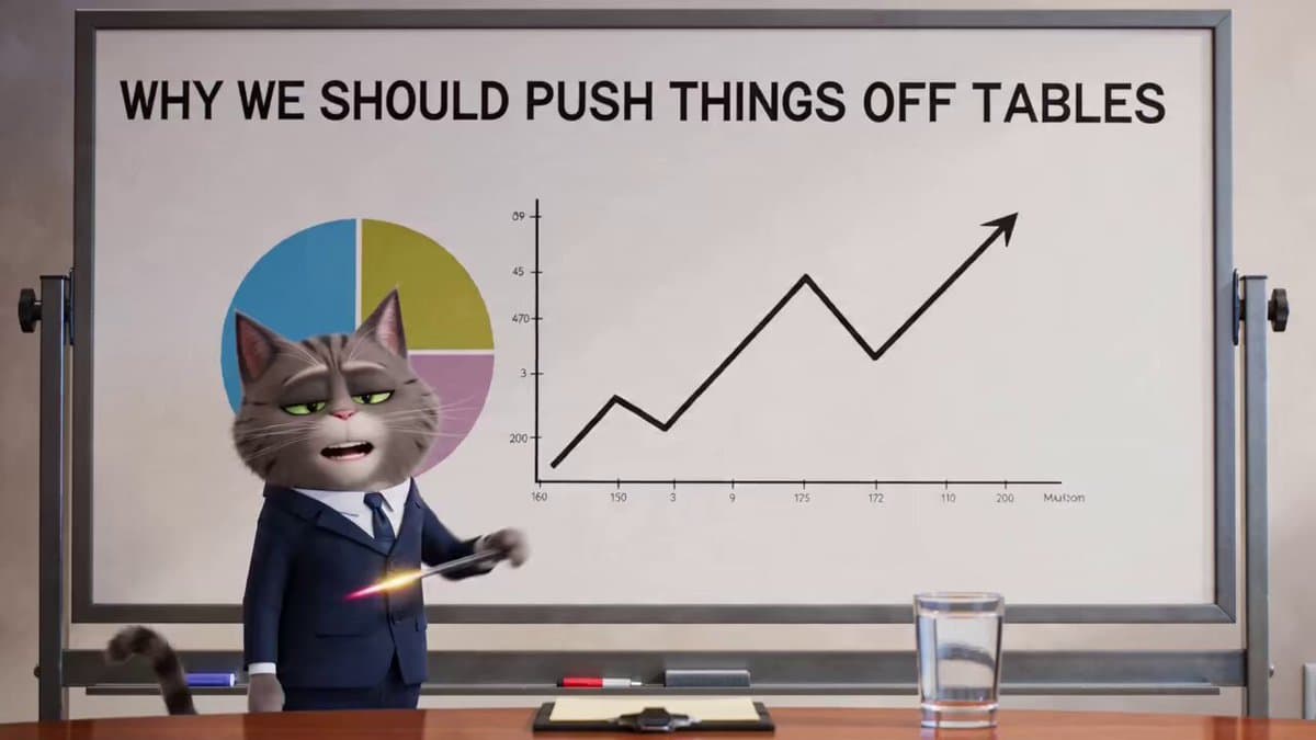 Gray Tabby Cat in a Suit Character Description