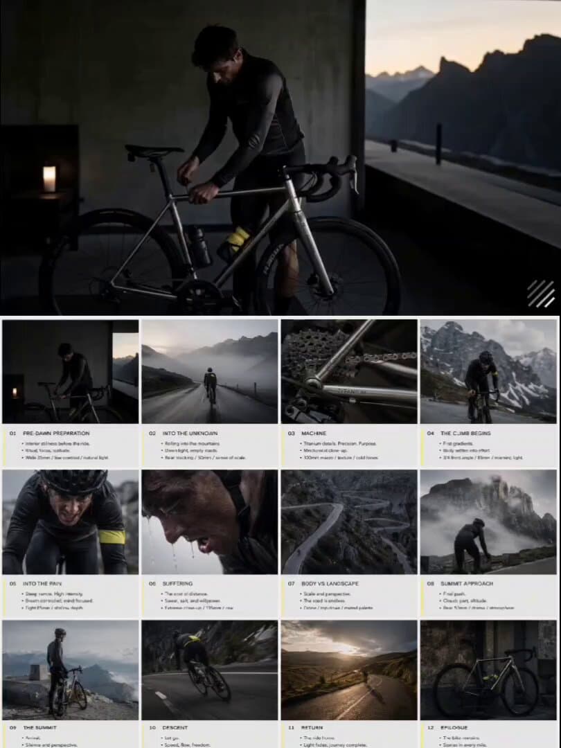 Luxury Cycling Storyboard Animation