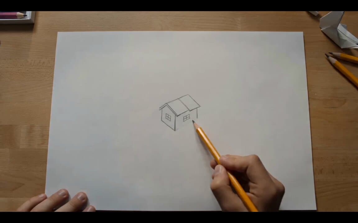 Origami House Paper Animation