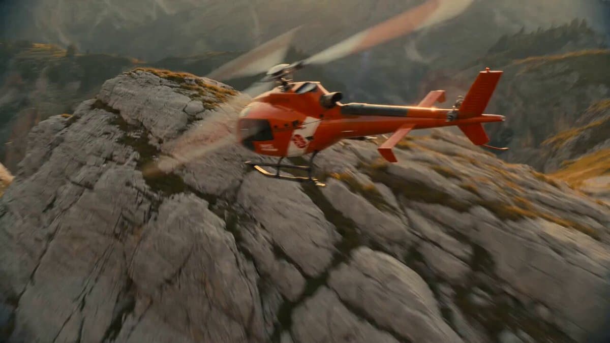 EC135 Helicopter Alpine Rescue Flight