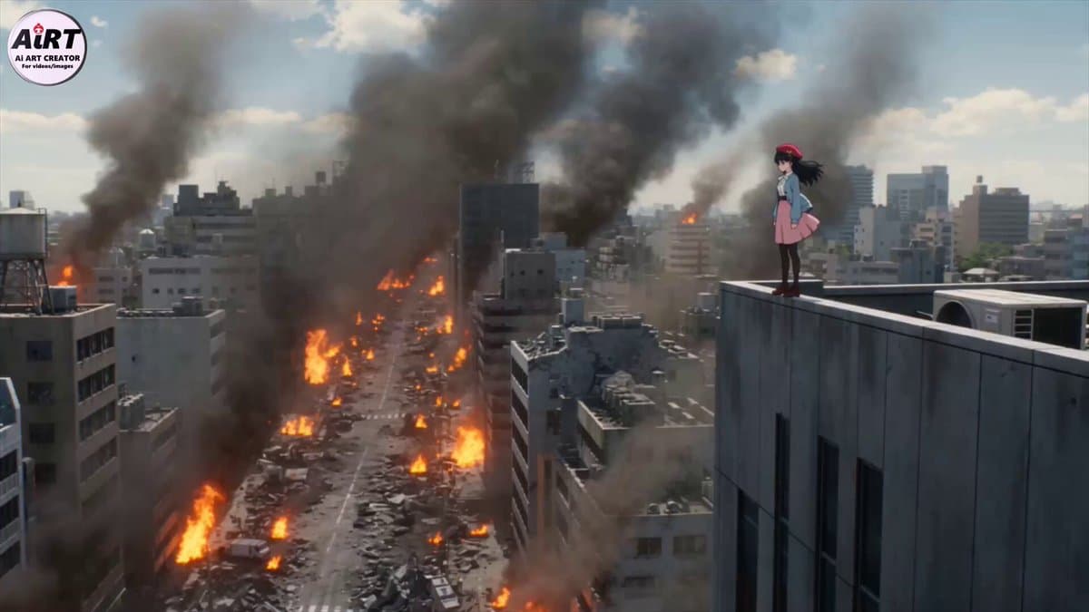 Cinematic Mecha Transformation in Shibuya