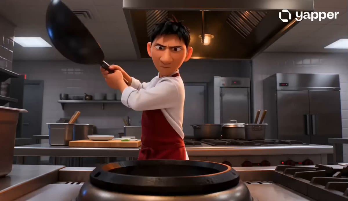Pixar Style Wok Cooking Animation Storyboard