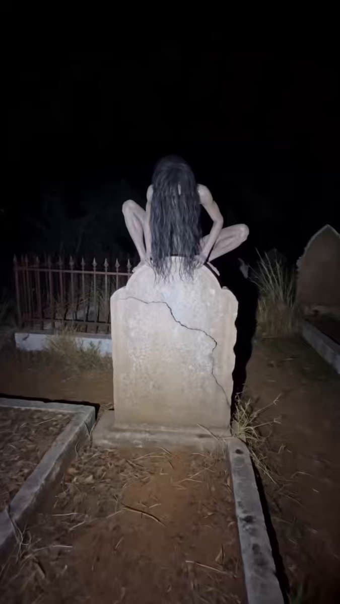 Found Footage Graveyard Creature Horror