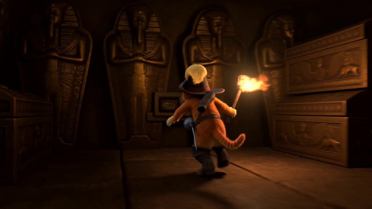 Orange Cat Adventure: Pyramid Simulation