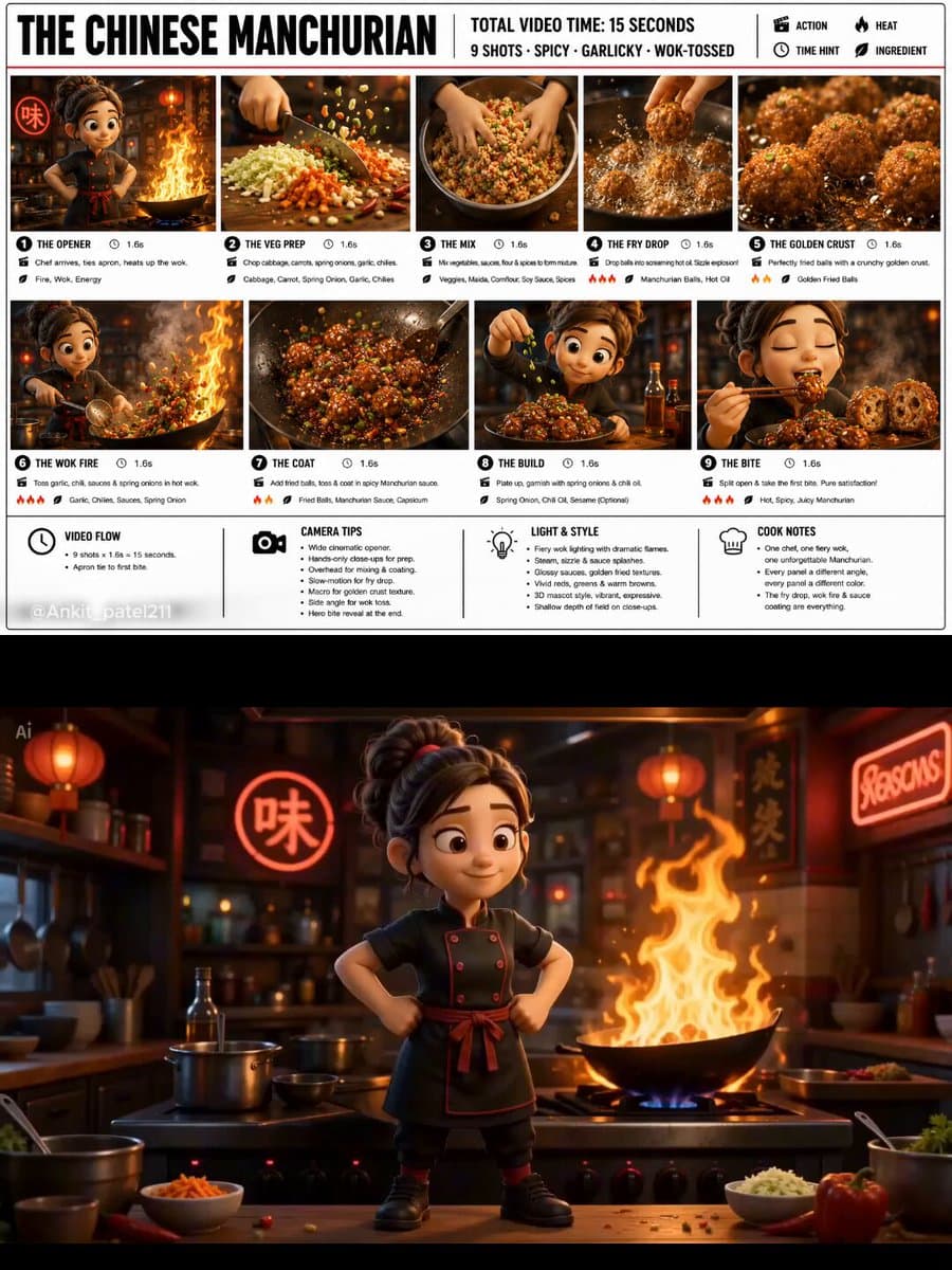 Pixar Style 3D Chef Mascot Animation