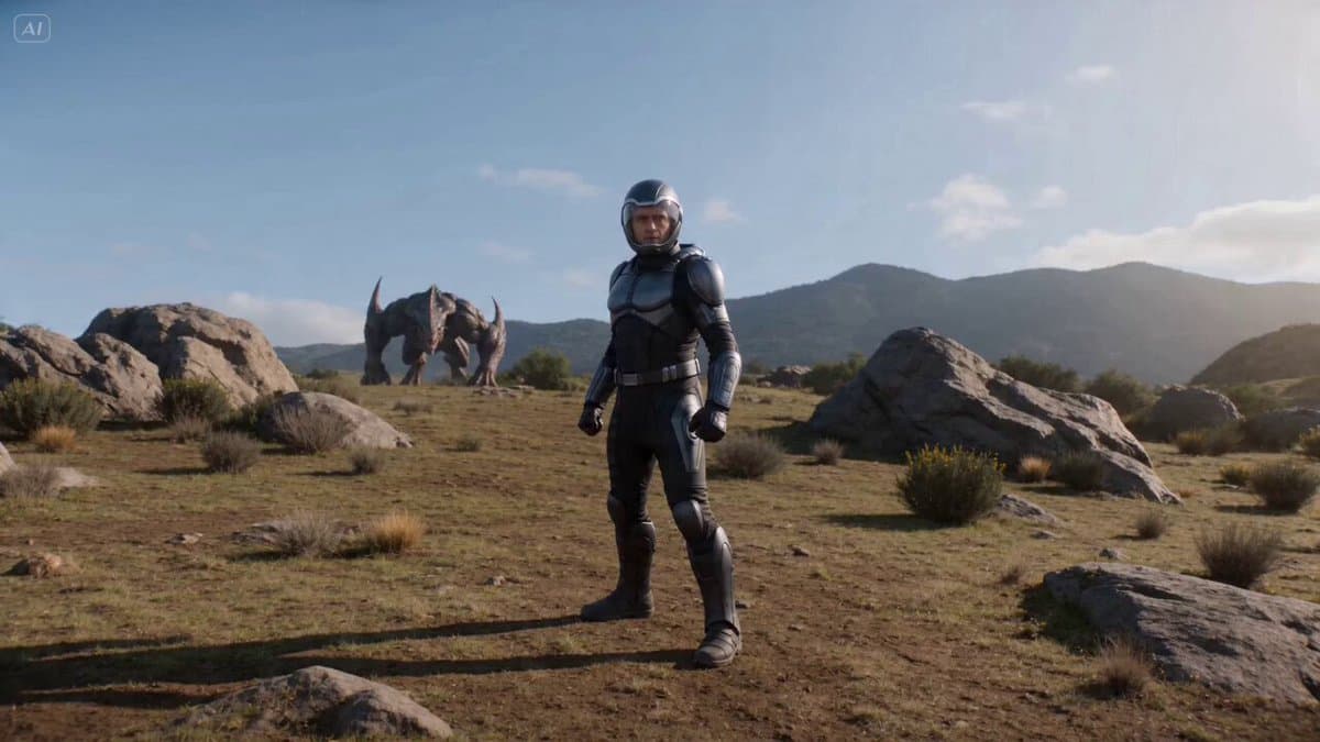 Cinematic Sci-Fi Fantasy Duel Prompt with Detailed Choreography