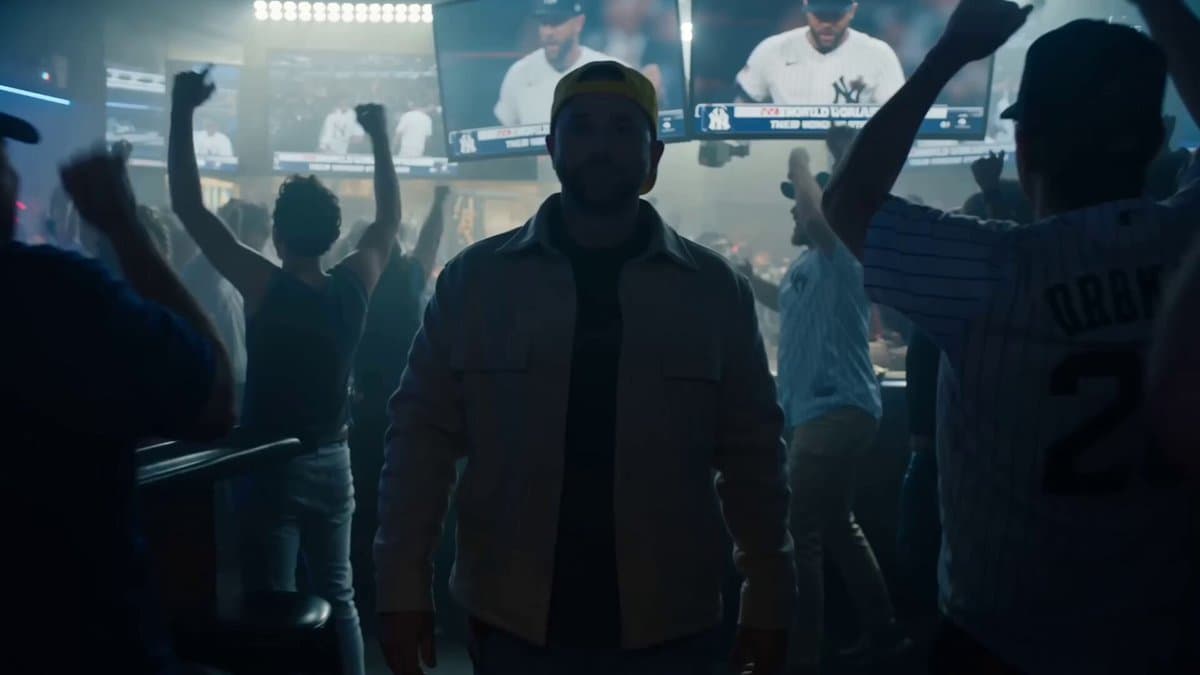Cinematic Time-Freeze Sports Bar Prompt