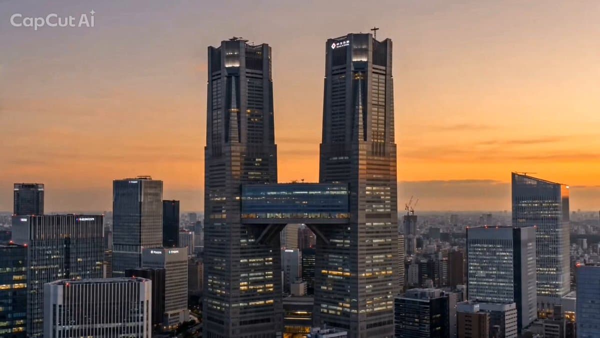 Seedance 2.0: Nishi-Shinjuku Skyscraper Accordion