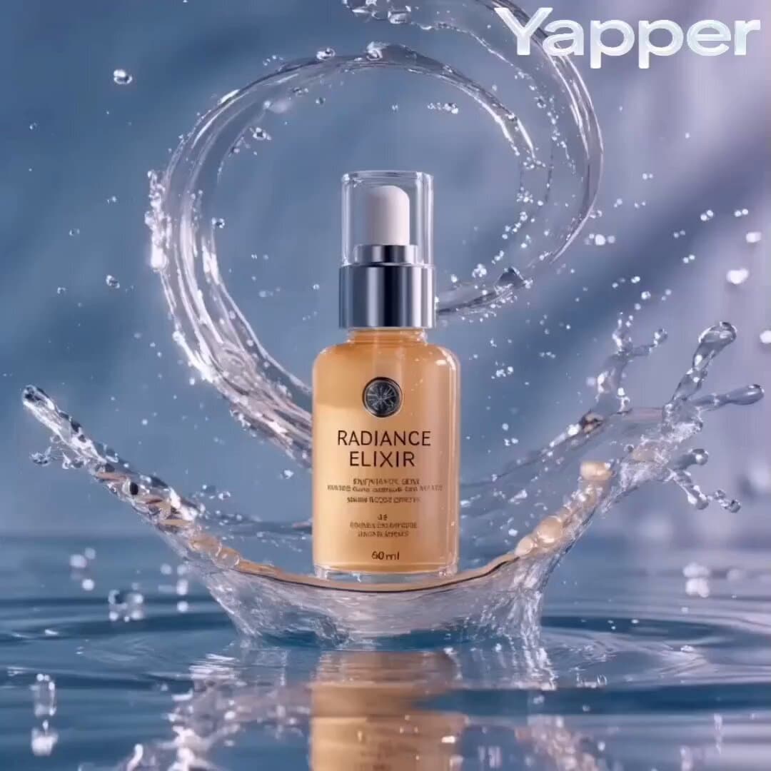 Luxury Skincare Commercial with 360-Degree Orbit