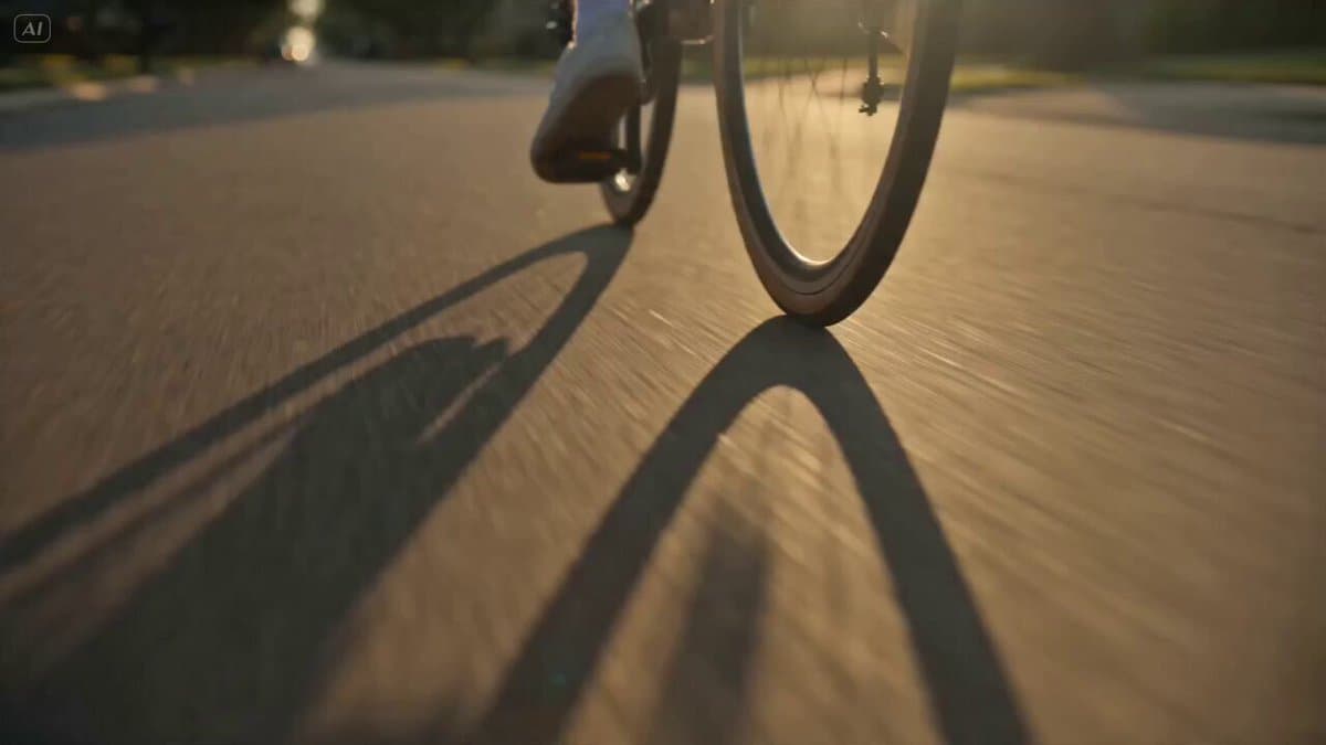 Golden Hour Cinematic Bicycle Ride
