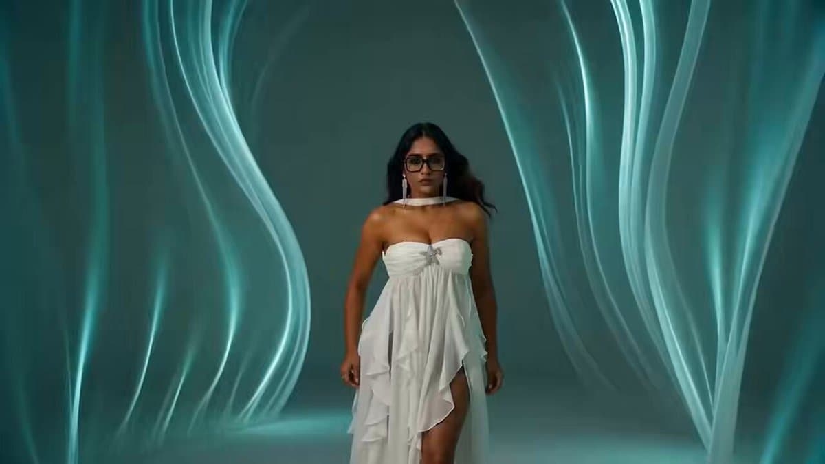 South Asian Woman Dancing in Void