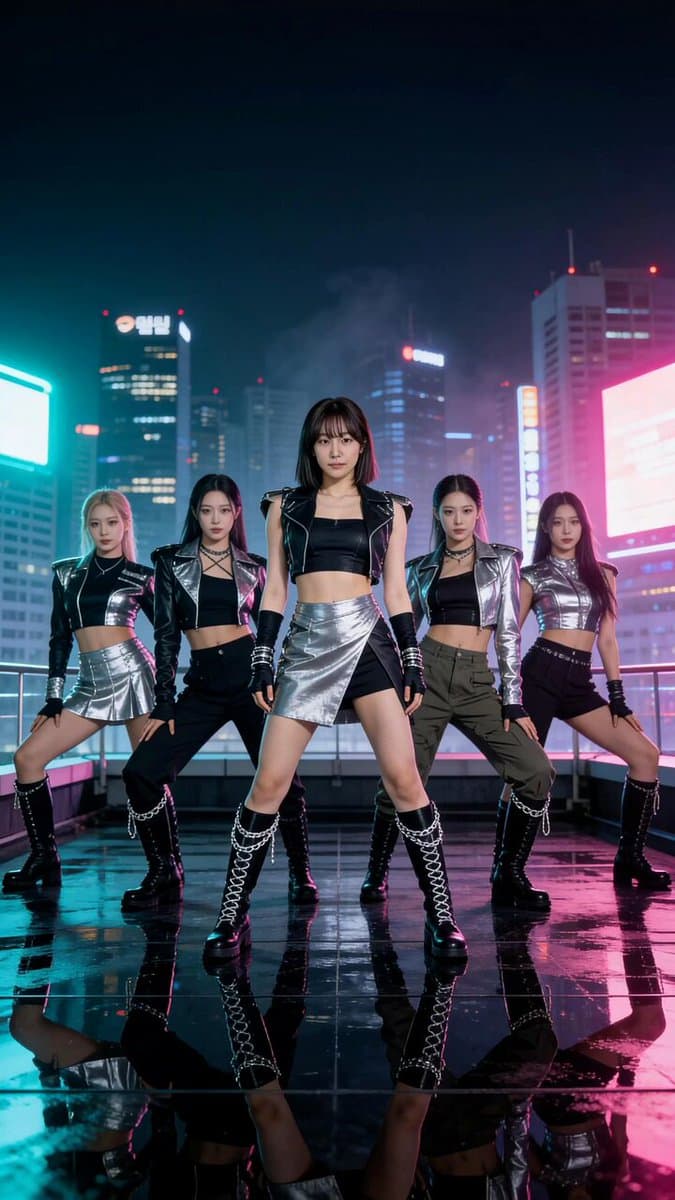 K-Pop Rooftop Dance Music Video