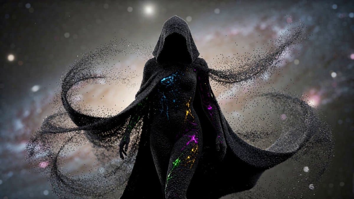 Cosmic Sand Silhouette Transformation