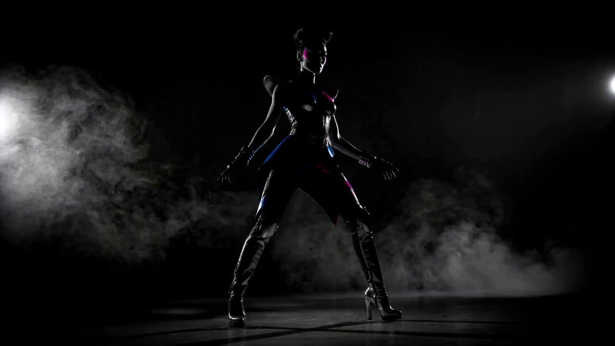Futuristic Neon Fashionista Dance