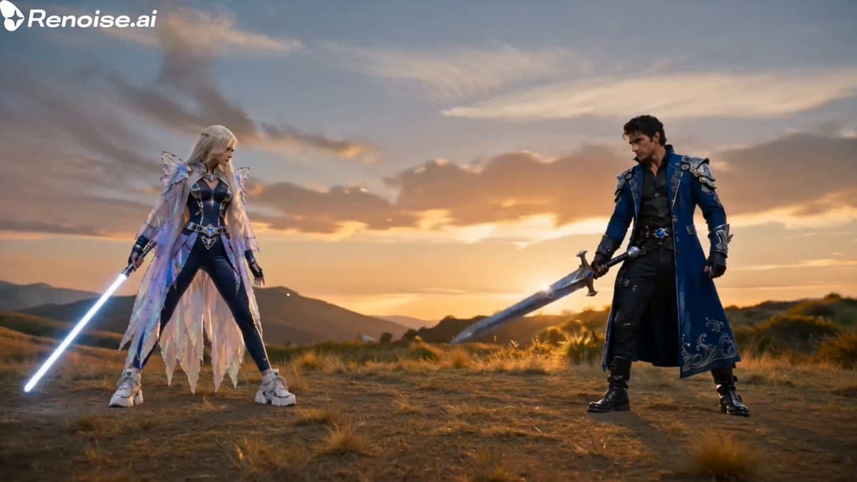 Cinematic Sword Duel Butterfly Climax