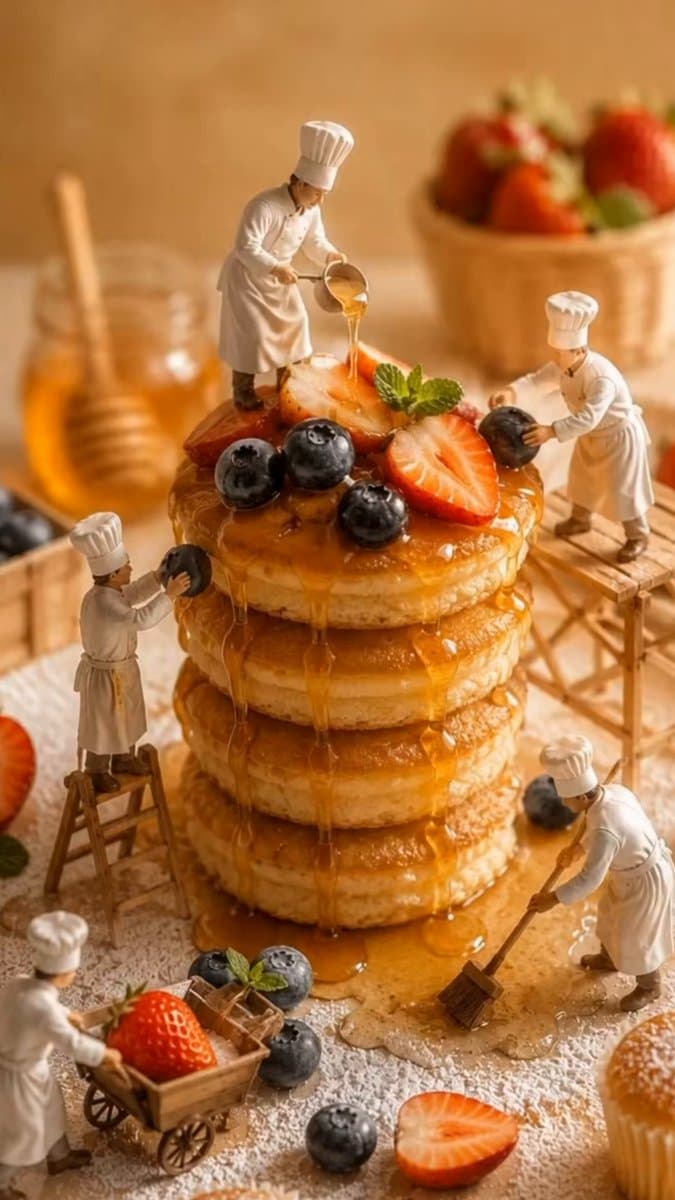 Miniature Bakery Pancake Tower