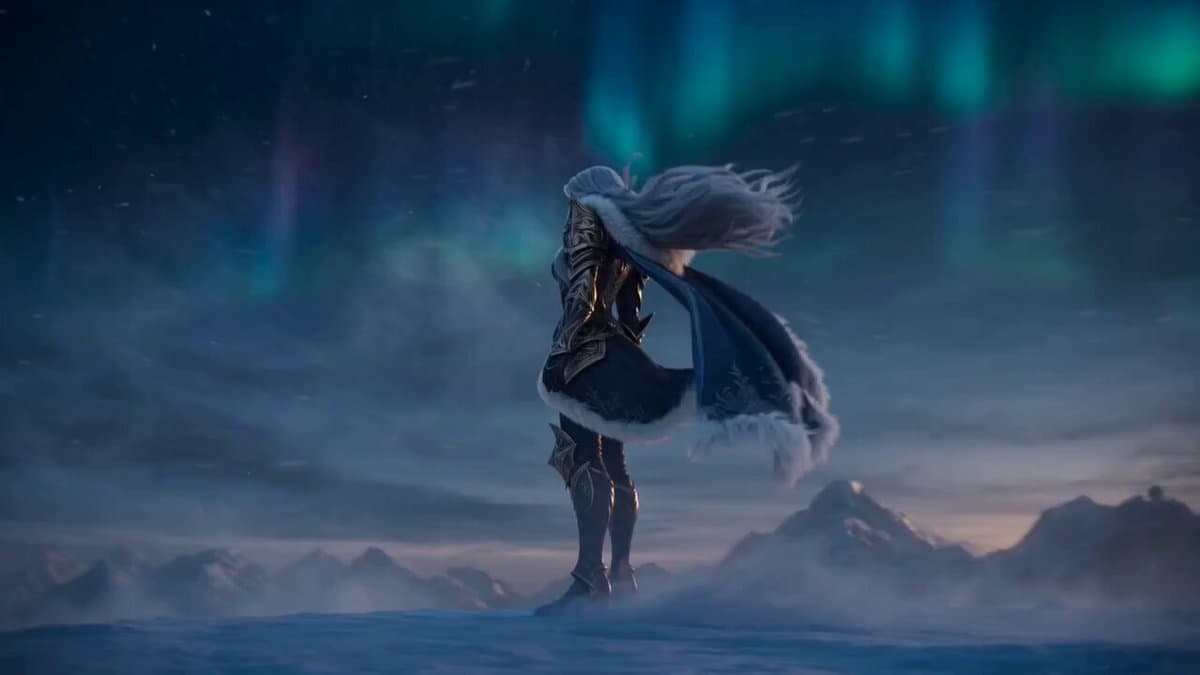 Frostbound Blade Bearer Fantasy Cinematic