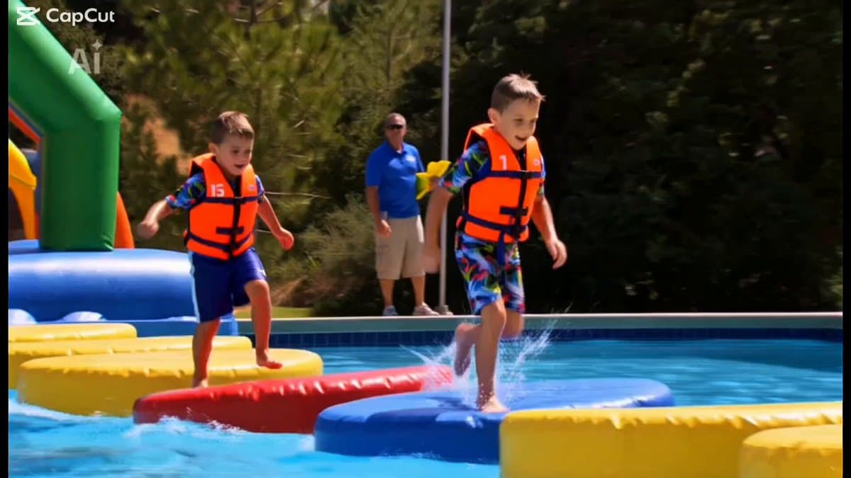 Retro Reality TV Kids Obstacle Course