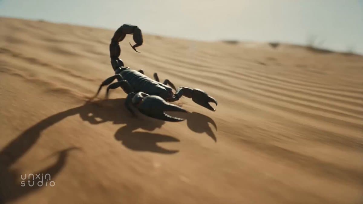 Desert Scorpion Body Horror Transformation
