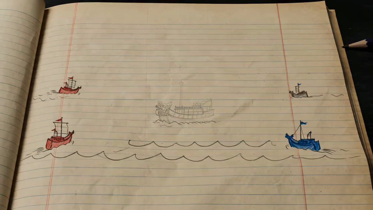 Hand-drawn Animated Naval Battle