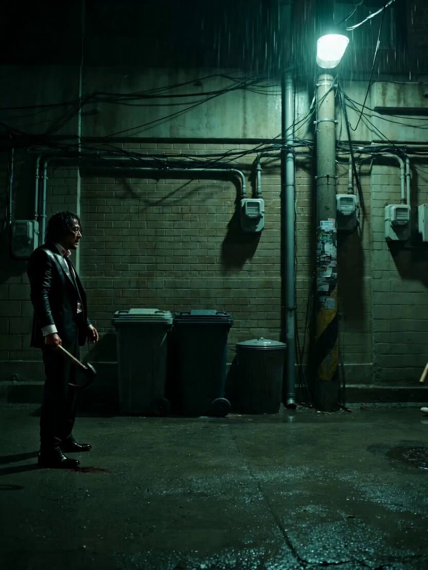 Neo-Noir Alleyway Fight Sequence
